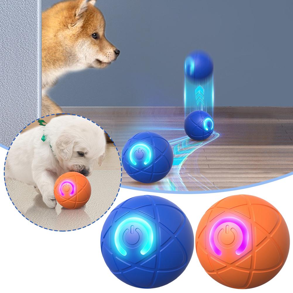 Automatic Moving Dog Ball - Brinquedo interativo eletrônico para animais de