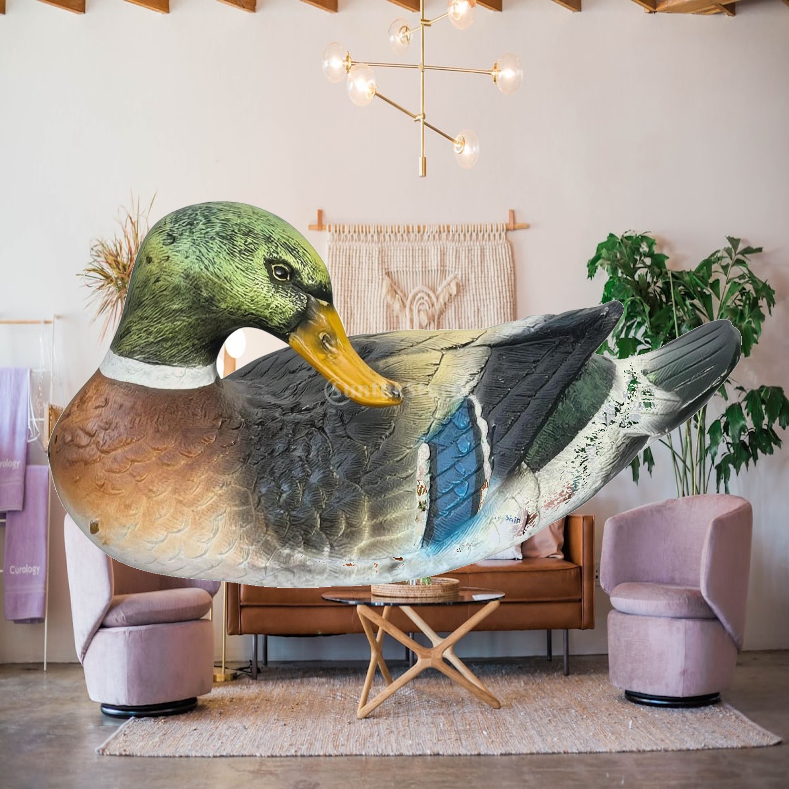 Aquarium - Estatueta de pato em resina, escultura