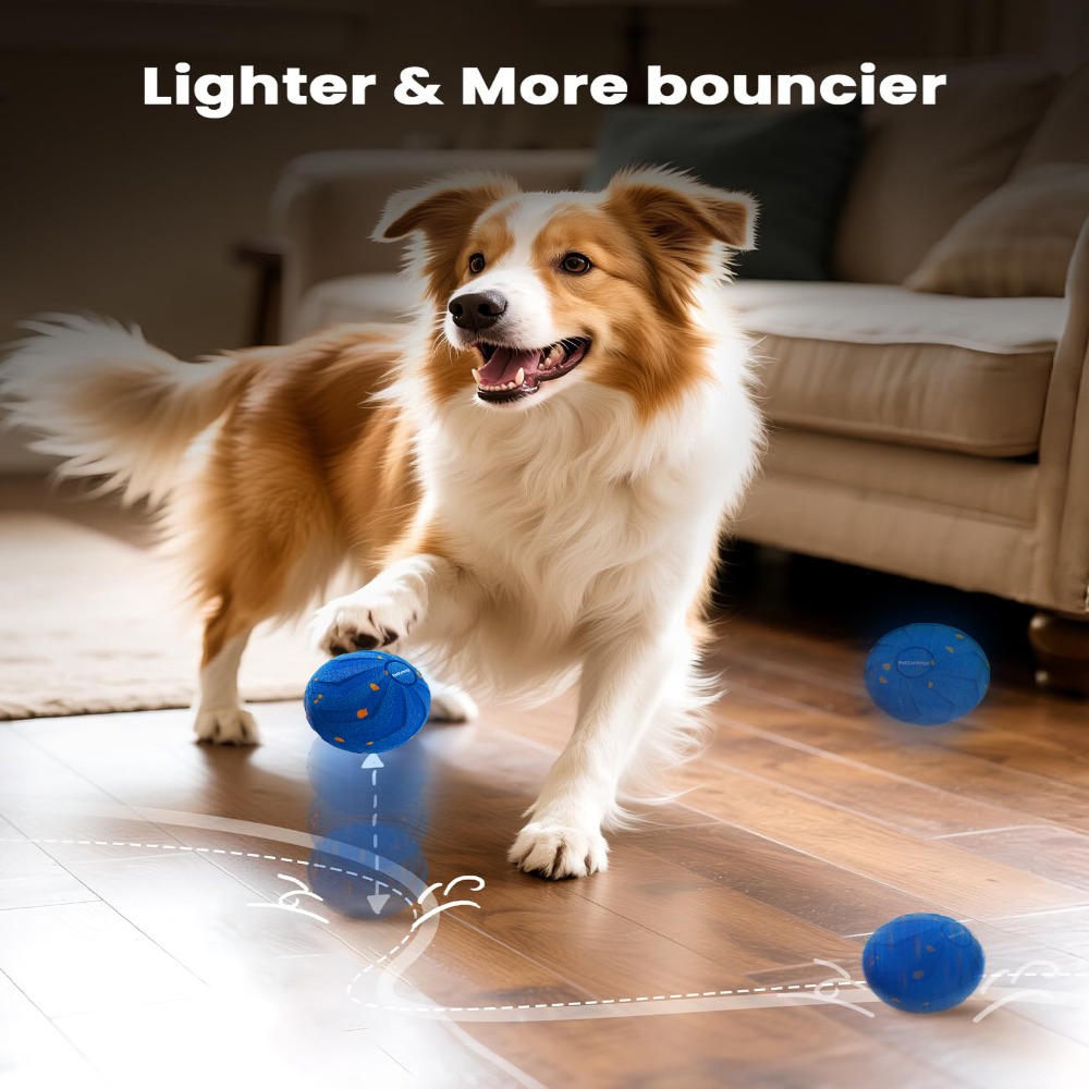 Bola inteligente para cães, re - Automatic Moving Dog Ball avaliação e preço