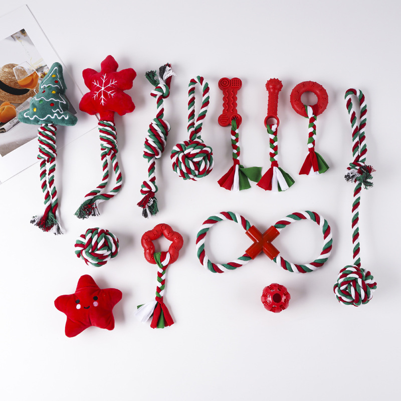 Brinquedo de Natal para cães,  - Indestructible Dog Chew Toy avaliação e preço